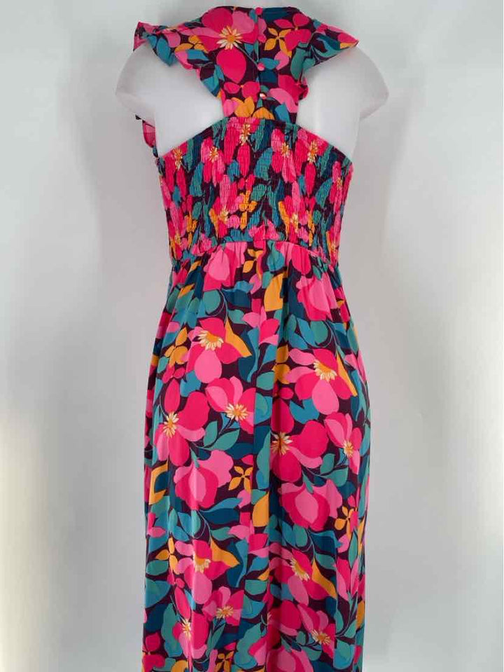 Size M MELLODAY PINK PRINT Dress