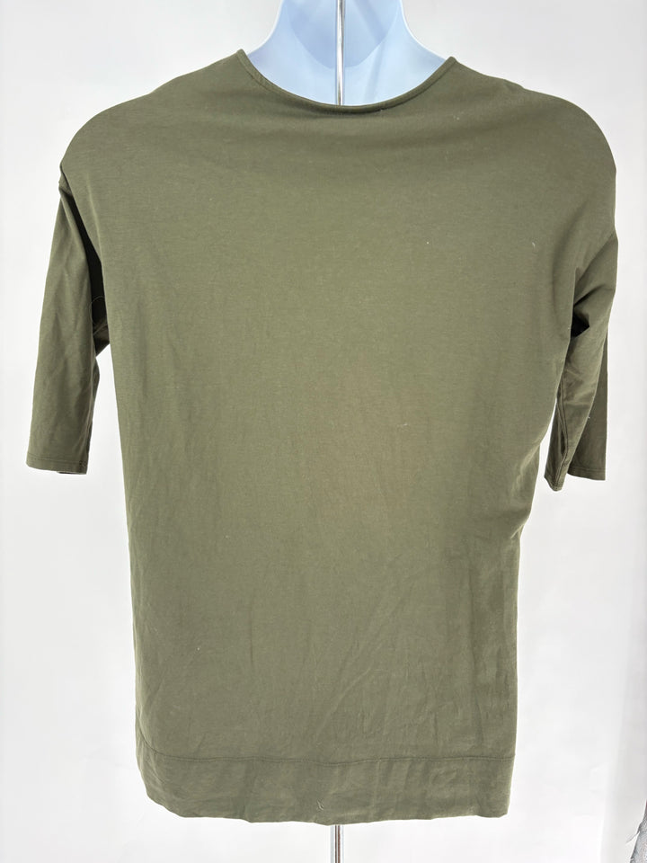 Size M J JILL Olive Cotton Shirt