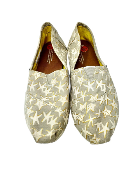 Shoe Size 8.5 Toms Yellow Canvas Flats