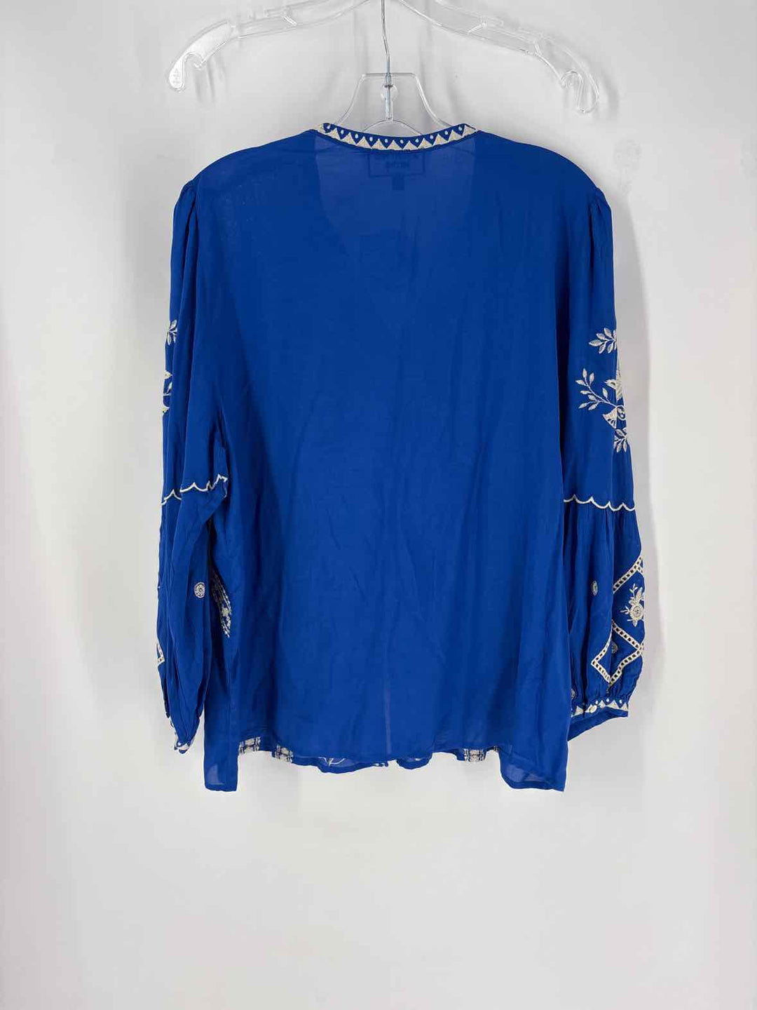 Size L Johnny Was Blue Shirt