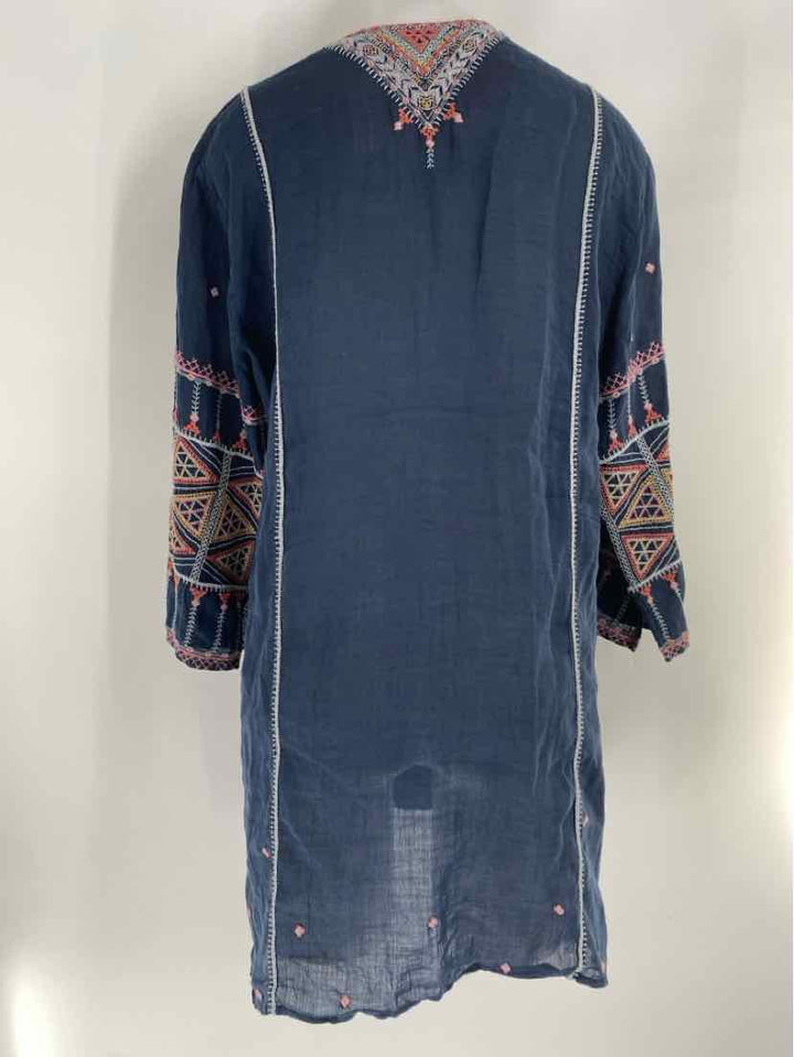 Size S Johnny Was Navy Dress