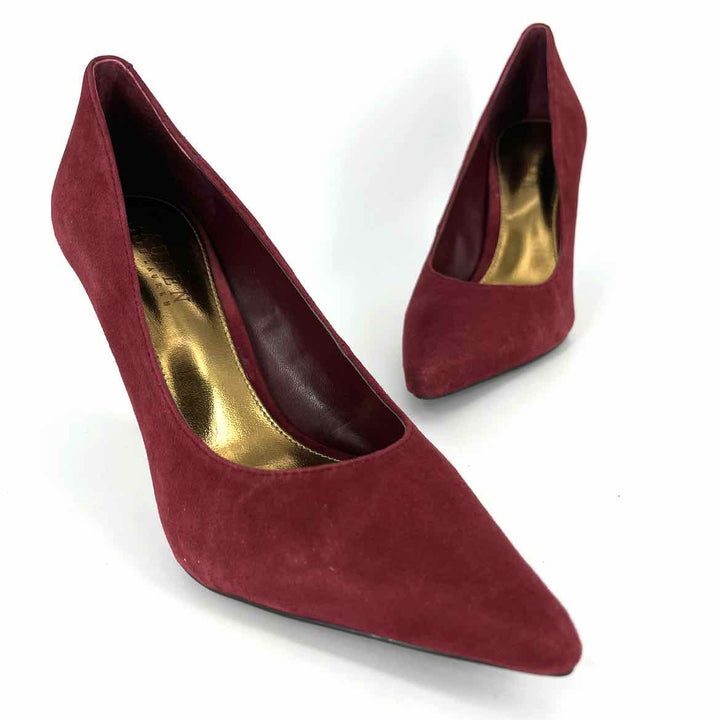 Shoe Size 7.5 RALPH LAUREN Burgundy Suede Pumps