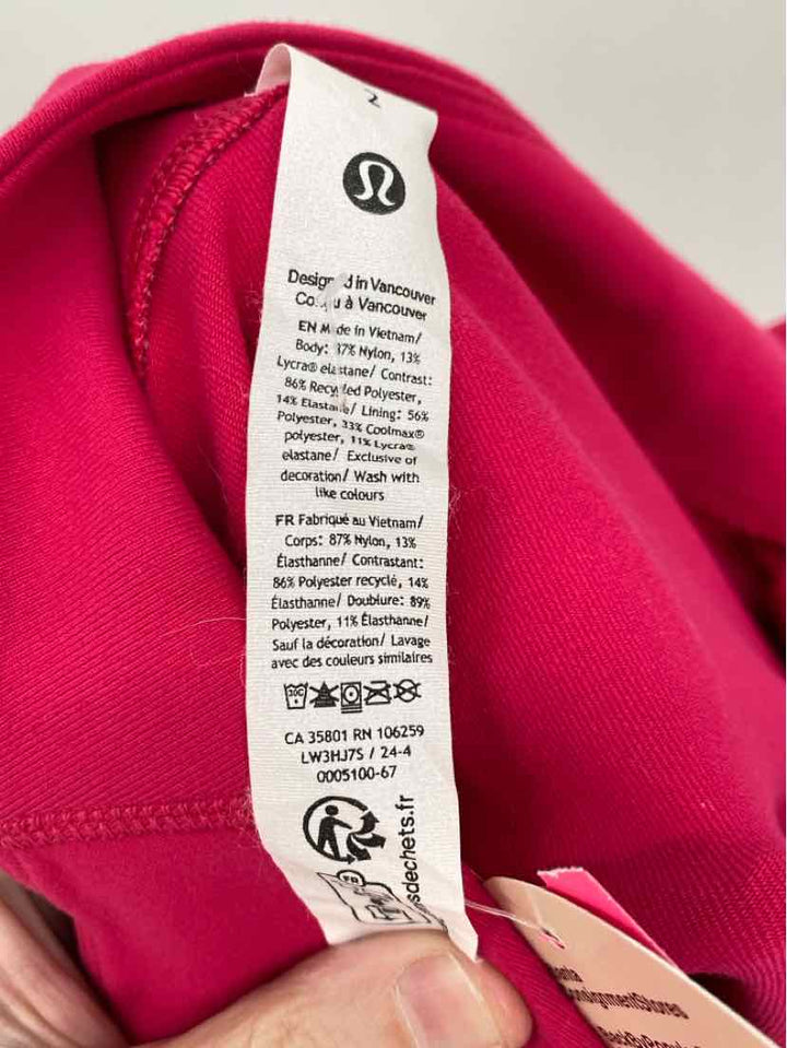 Size 2 Lululemon Fuschia Jacket