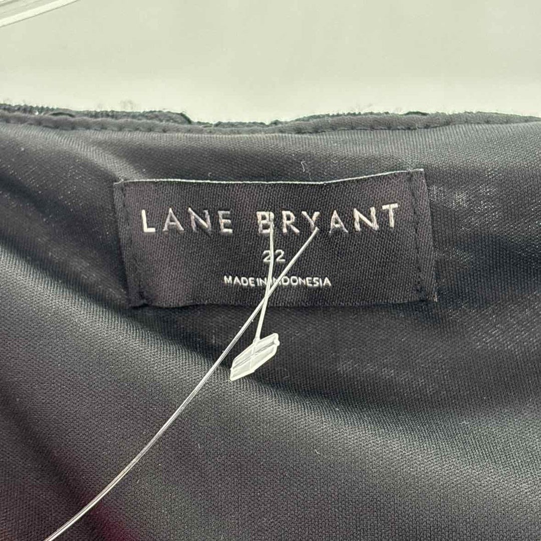Size 22 LANE BRYANT Black Lace Shirt
