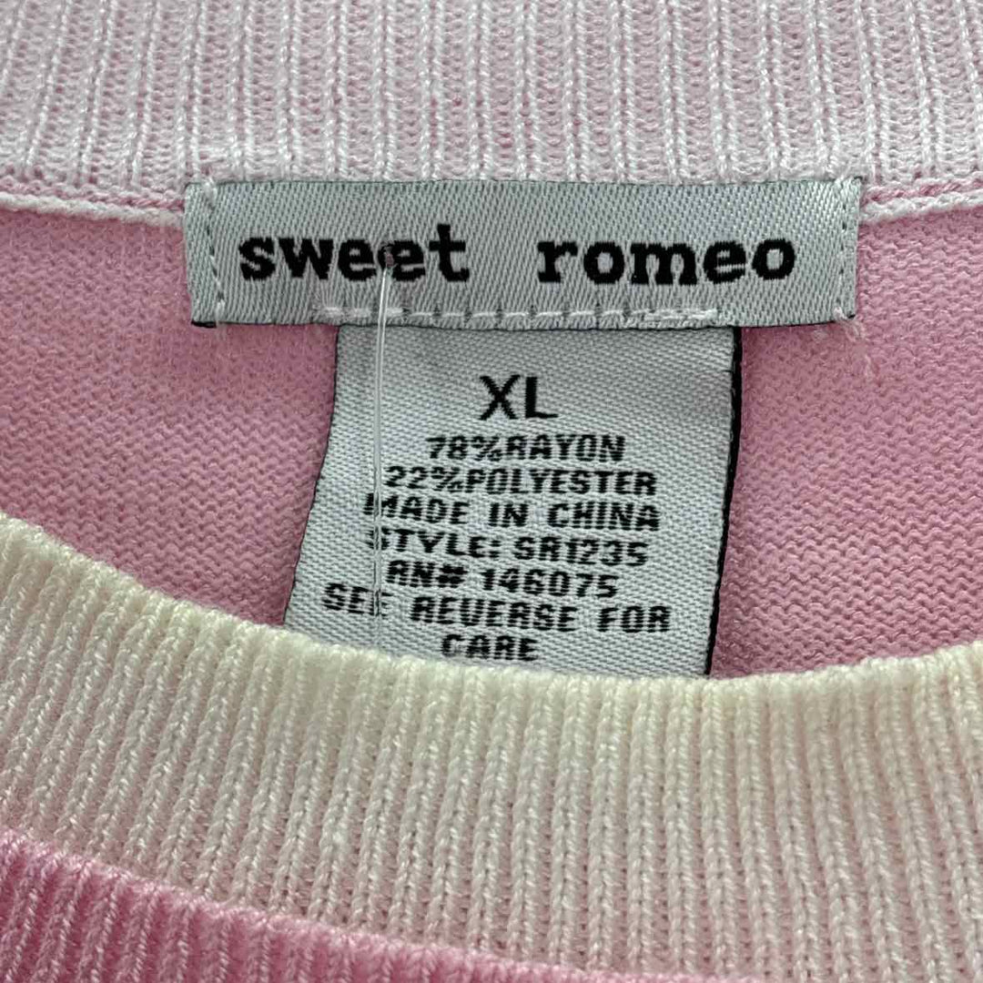 Size XL Pink Knit Sweater