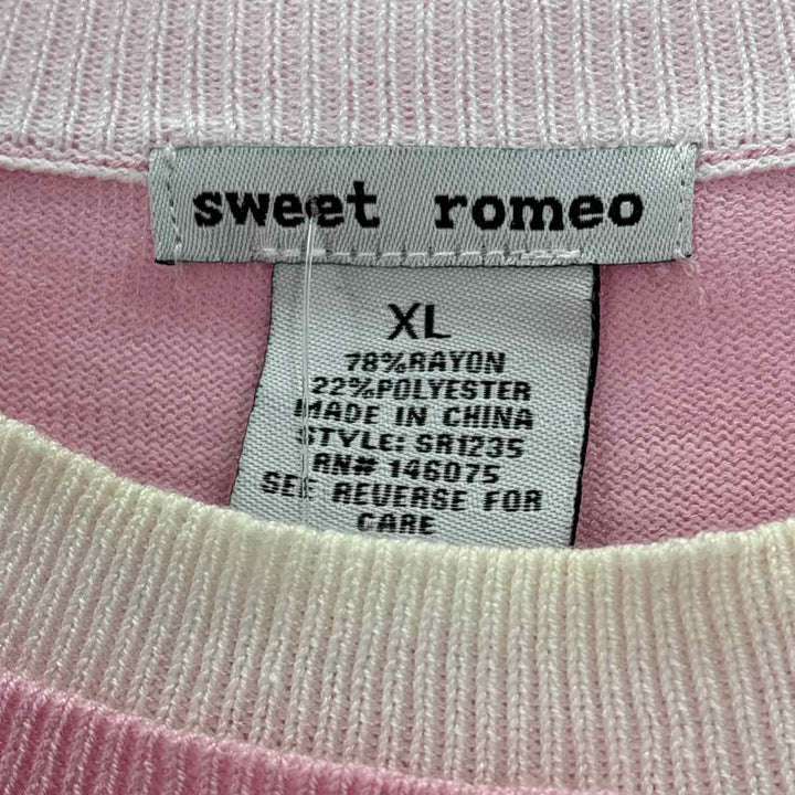 Size XL Pink Knit Sweater