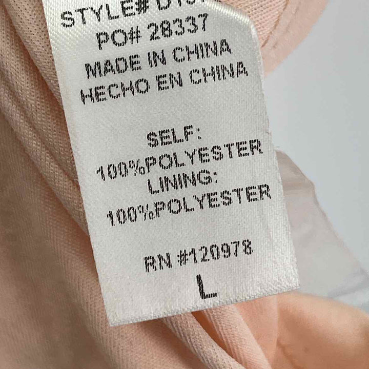 Size L ENTRO Peach Dress