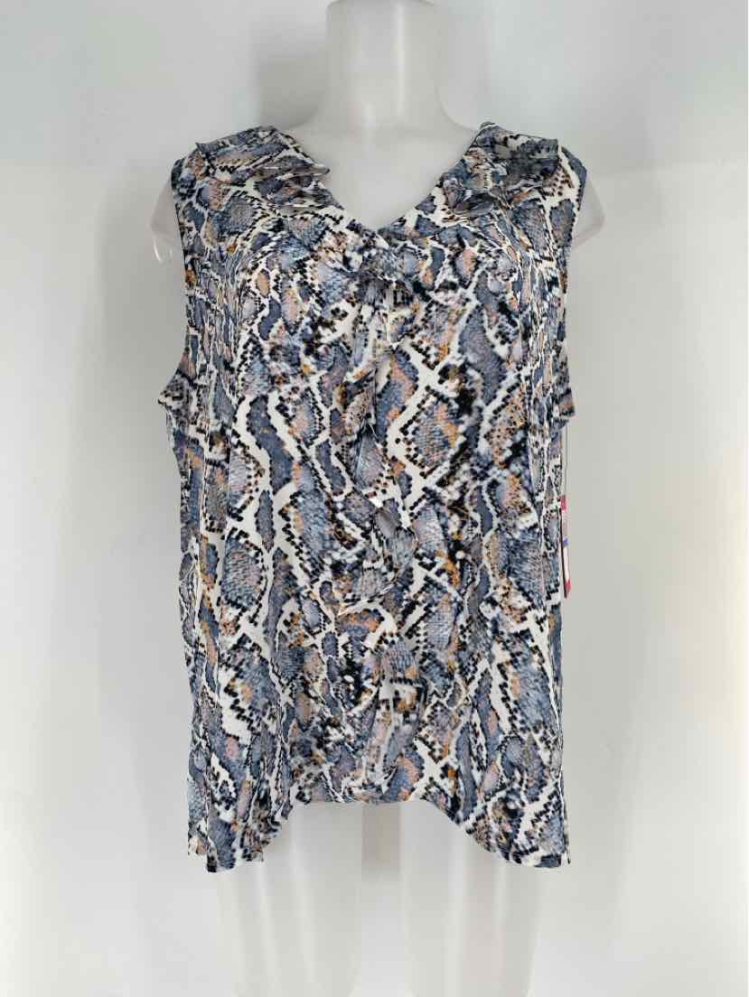 Size XL Vince Camuto Blue Print Shirt