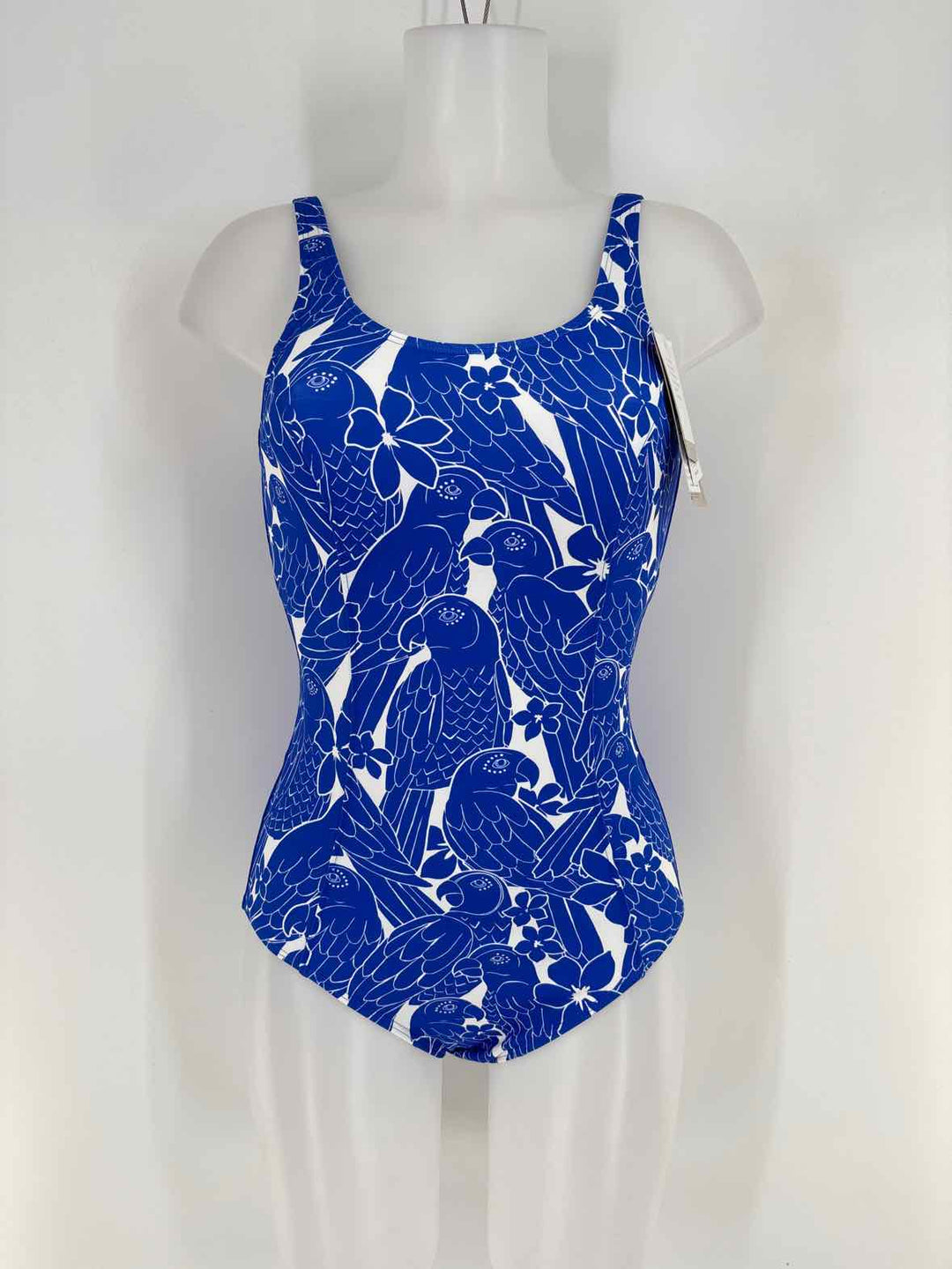 Size 8 Blue Print Swimsuit