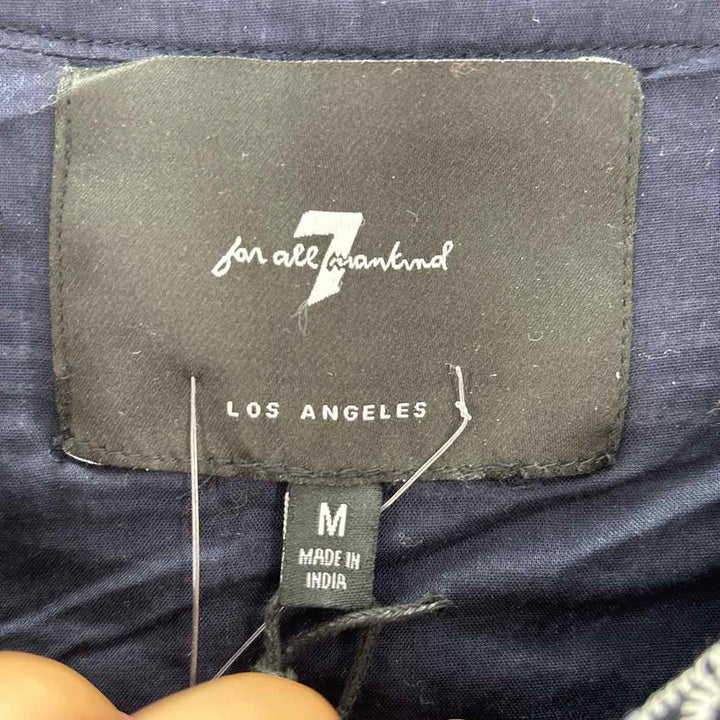 Size M 7 for all Mankind Navy Shirt