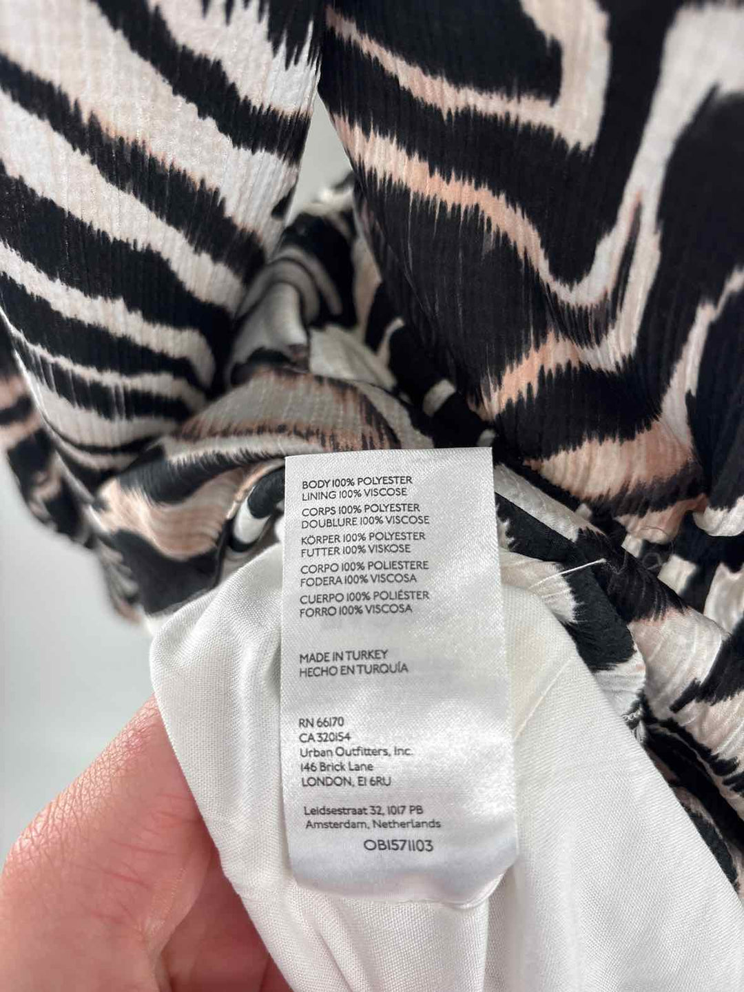 Size 2 Anthropologie Black Print Dress