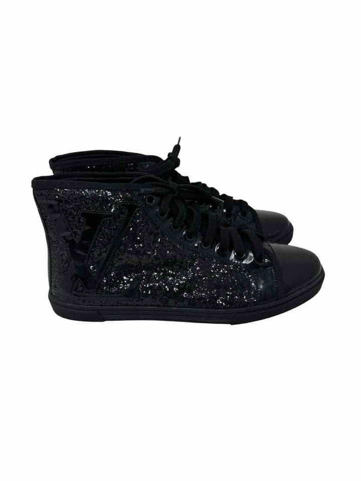 Shoe Size 38 Louis Vuitton Black Leather Luxury - Sneakers