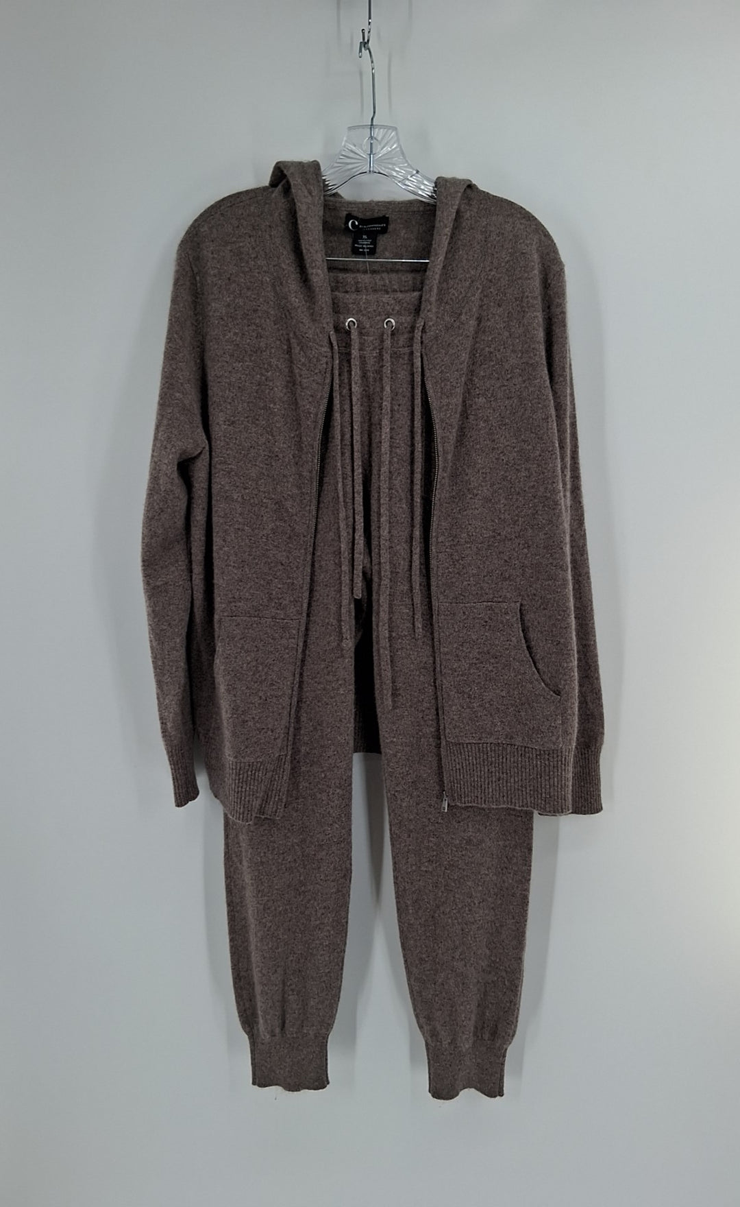 Size XL BLOOMINGSDALE Brown Cashmere 2 PC Dress
