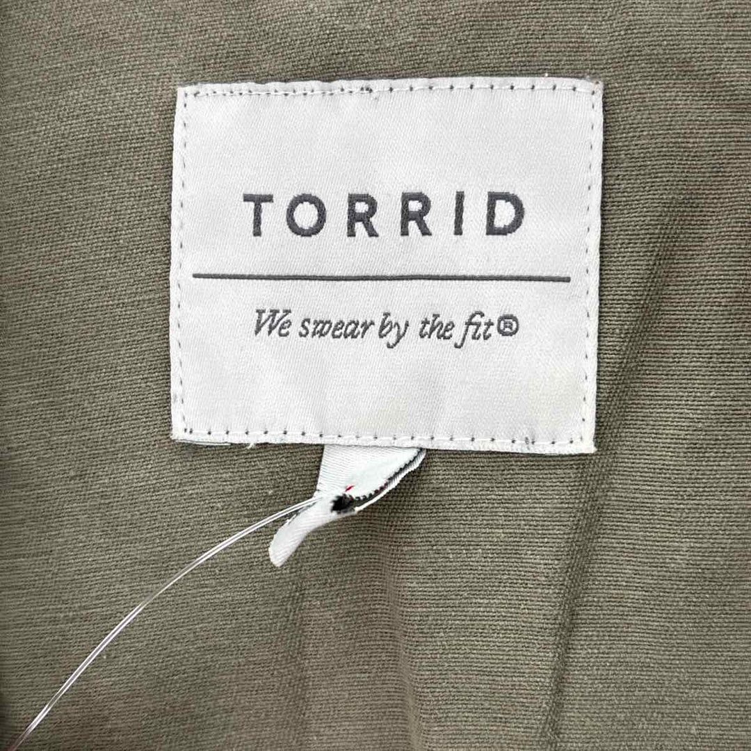 Size 4 Torrid Olive Jacket