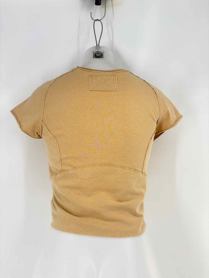 Size L FREE PEOPLE Tan Shirt