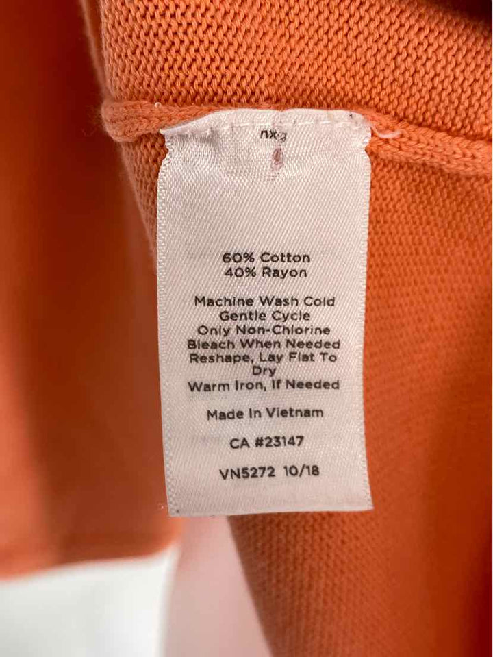 Size L Talbots Orange Cardigan