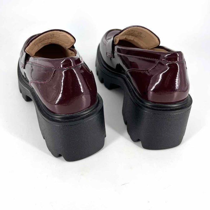 Shoe Size 7.5 Burgundy PATENT Loafers