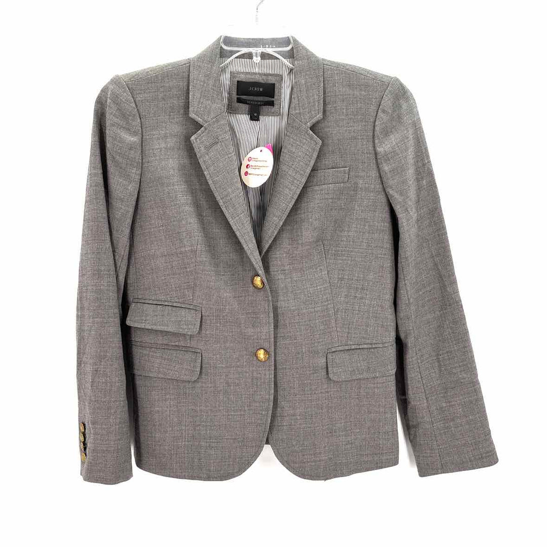 Size 10 J Crew Gray Wool Blazer