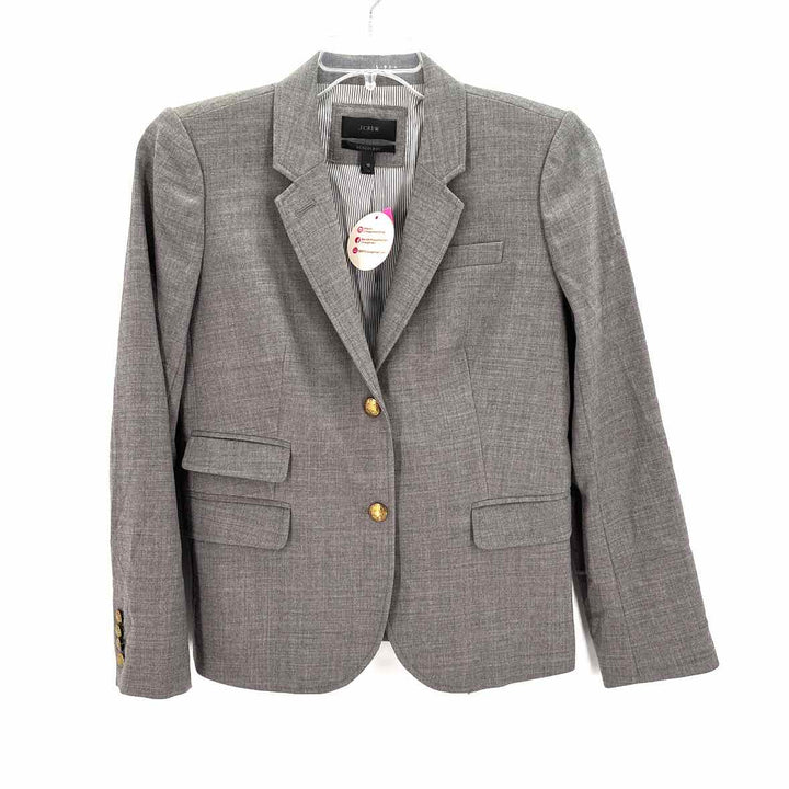 Size 10 J Crew Gray Wool Blazer