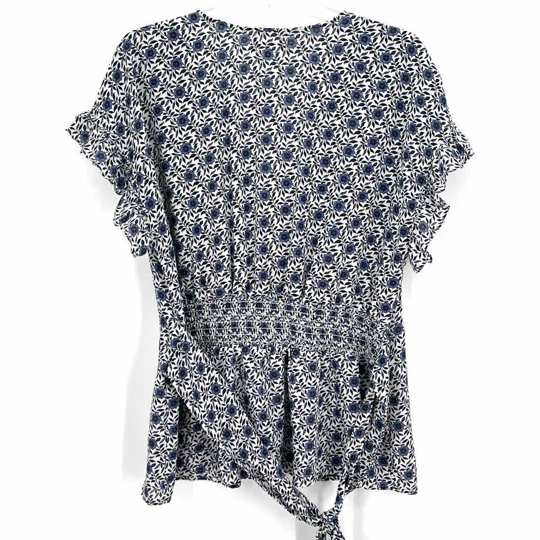 Size XL MAX STUDIO Blue Print Shirt