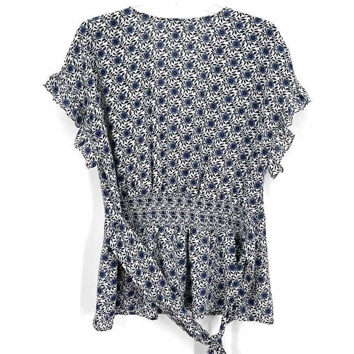 Size XL MAX STUDIO Blue Print Shirt