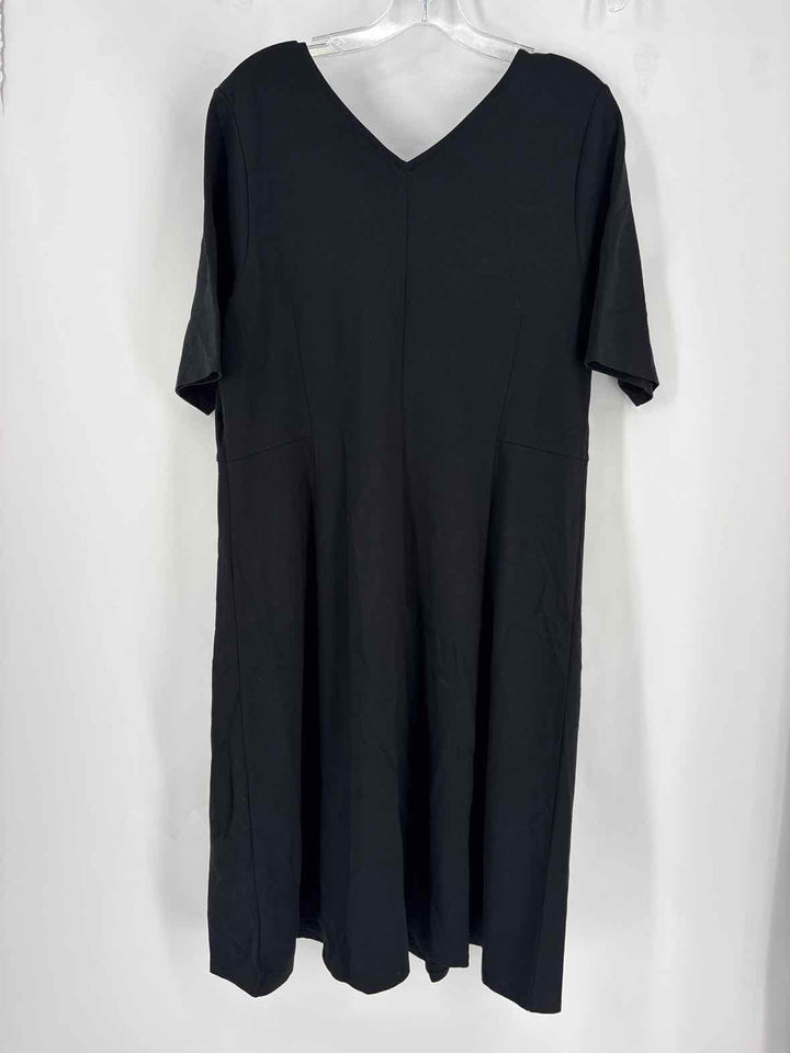 Size L J JILL Black Dress