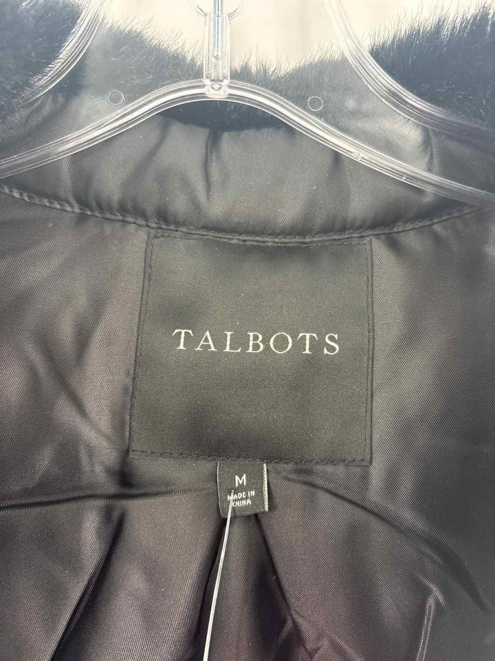 Size M Talbots White Print Vest
