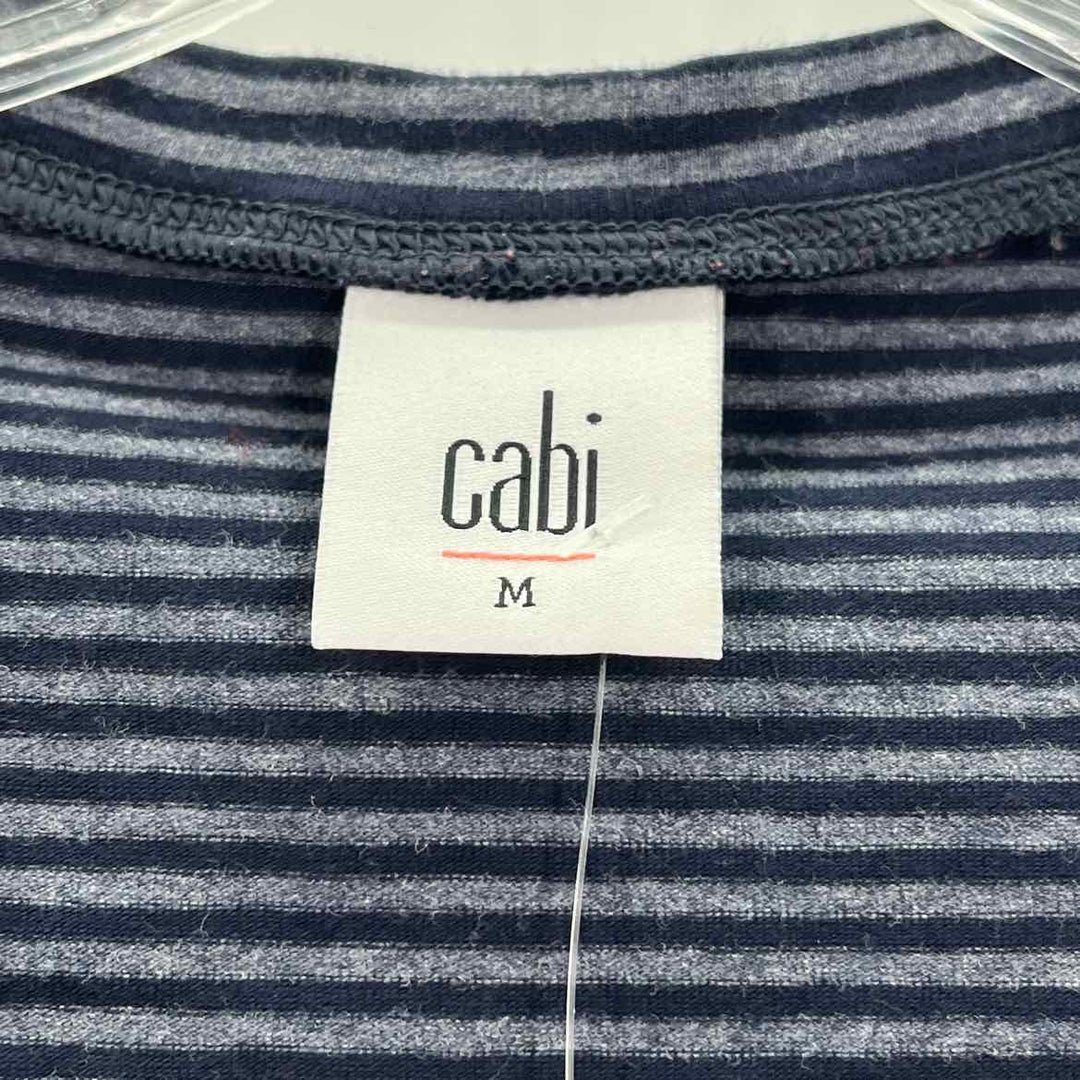 Size M CABI Navy Print Shirt