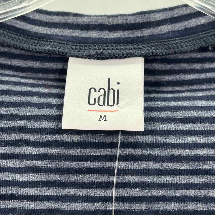Size M CABI Navy Print Shirt
