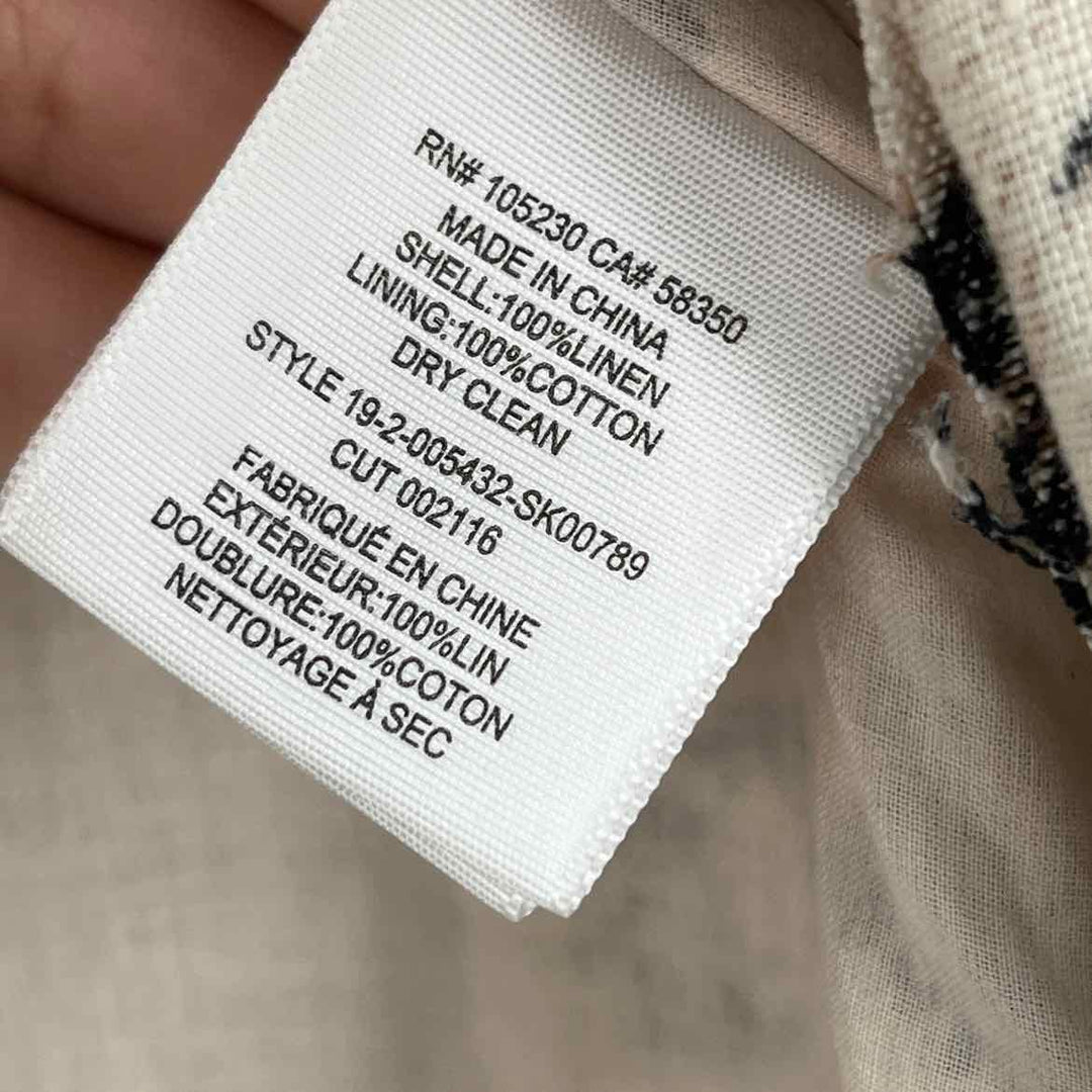 Size 6 JOIE TAN PRINT Shirt