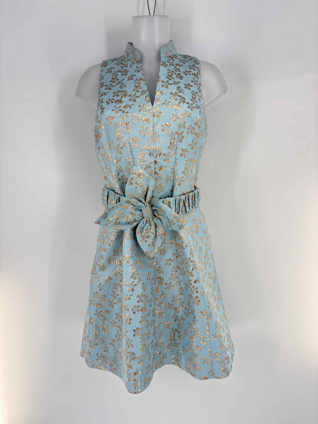 Size 4 Lilly Pulitzer Blue Sateen Dress