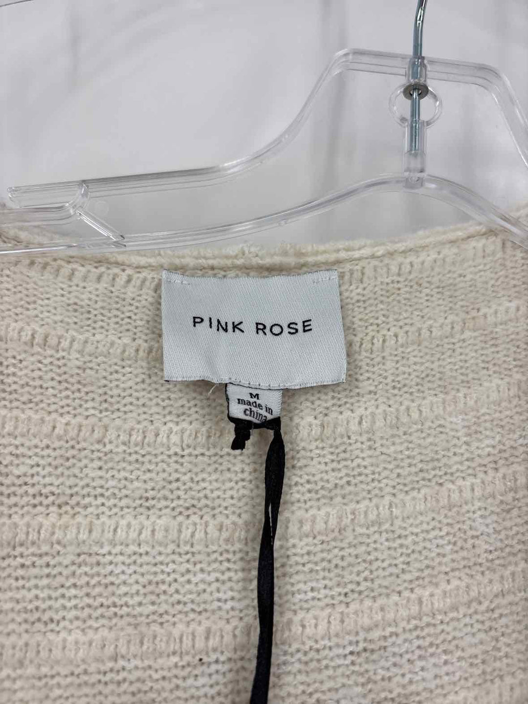 Size M PINK ROSE Cream Sweater