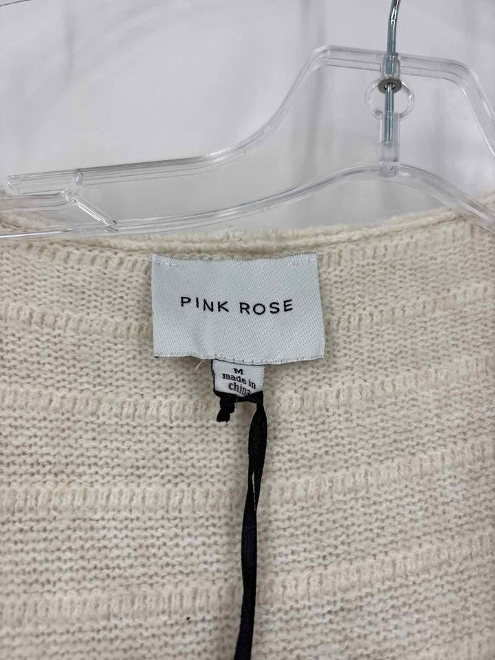 Size M PINK ROSE Cream Sweater