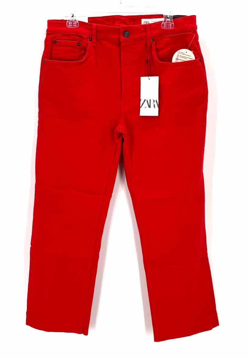 Size 12 ZARA Red Denim Jeans