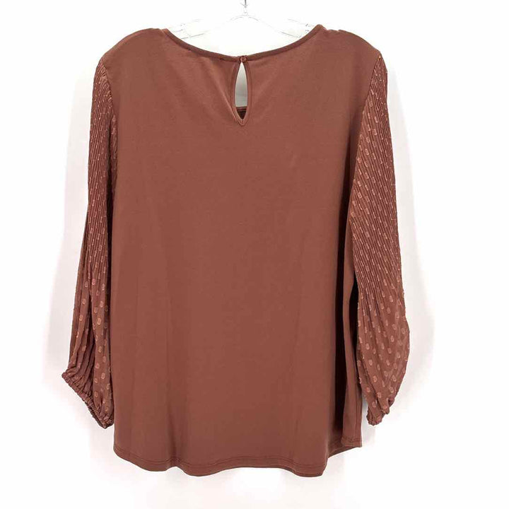 Size L Adrianna Papell Brown Shirt