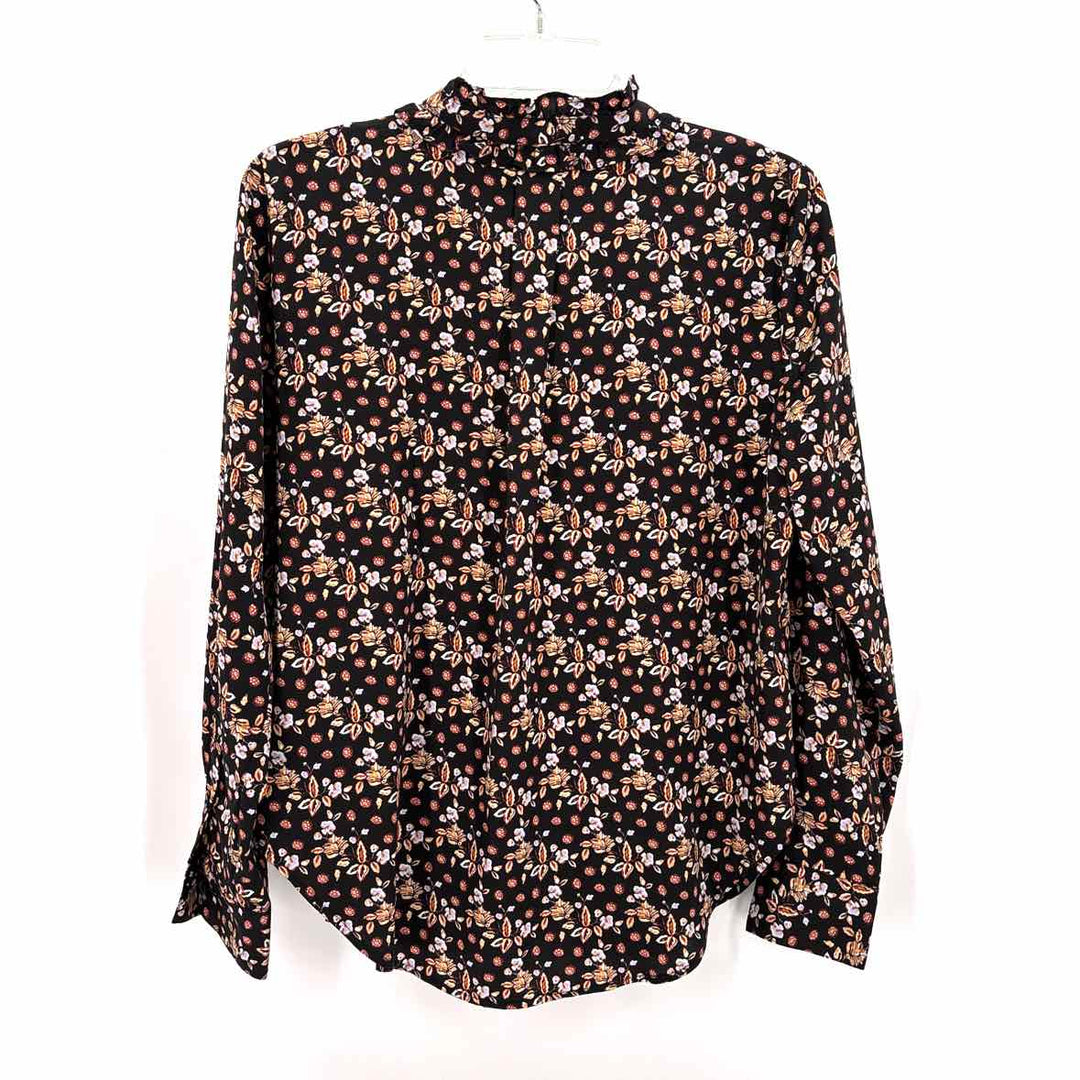 Size S Ann Taylor Black Print Shirt