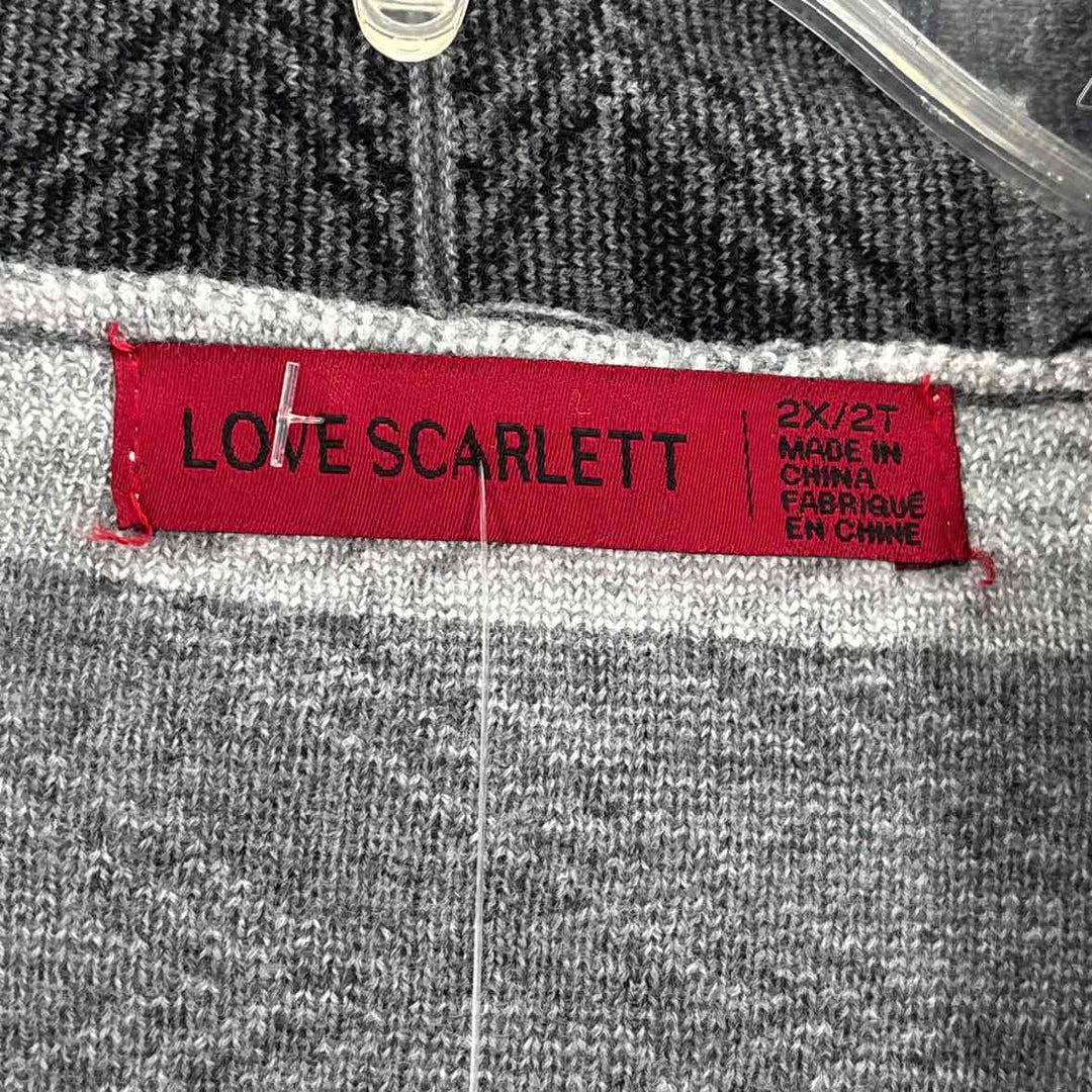 Size 2X Gray Sweater