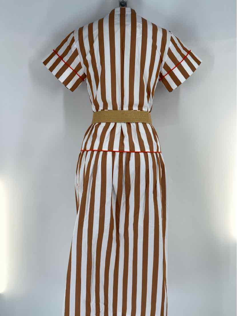 Size XXS CROSBY Brown Print Dress