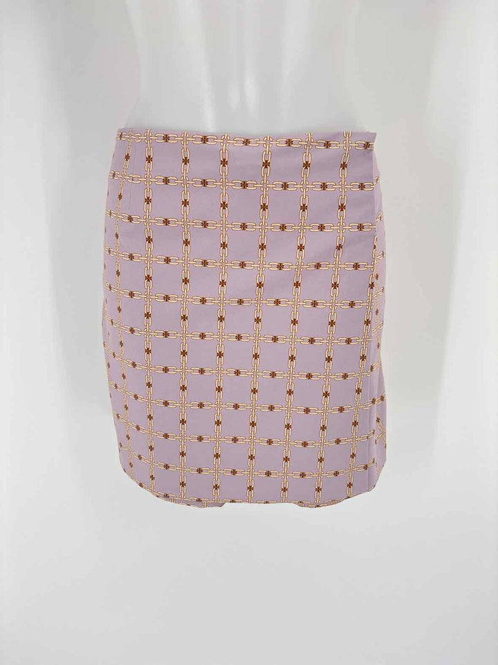 Size 10 Tory Burch Purple Print Skirt