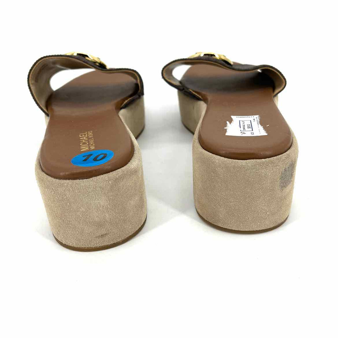 Shoe Size 10 Michael Kors Brown Sandals