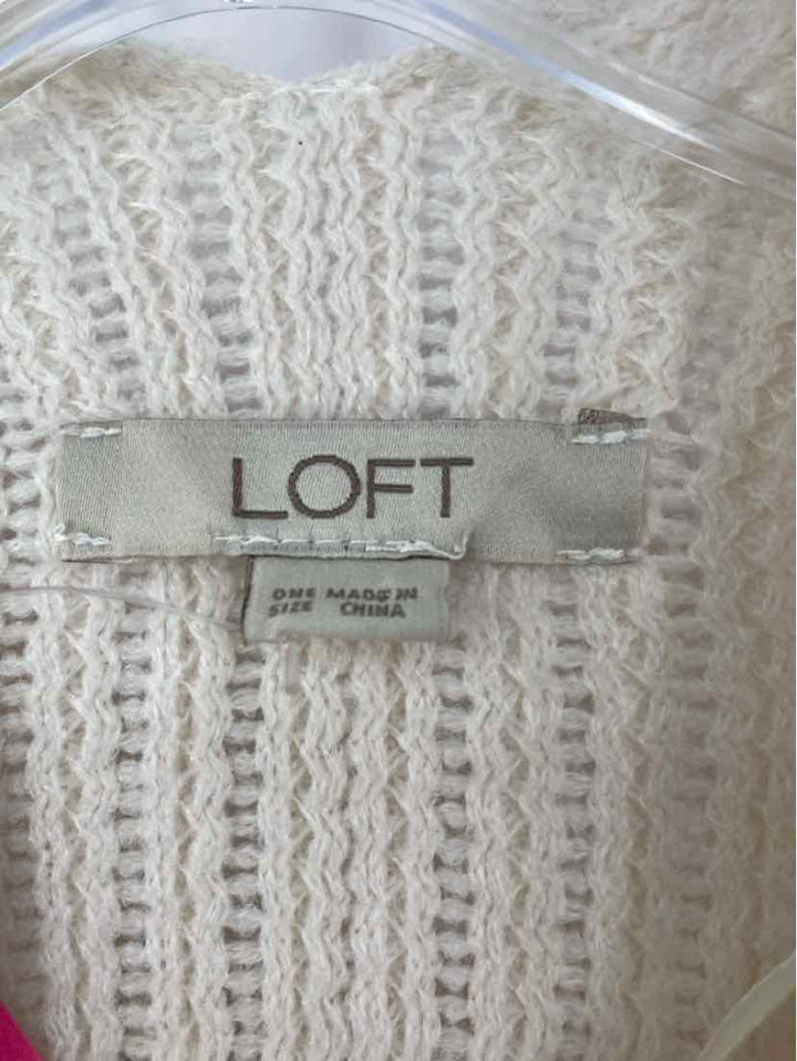 Size One Size LOFT Cream Cardigan