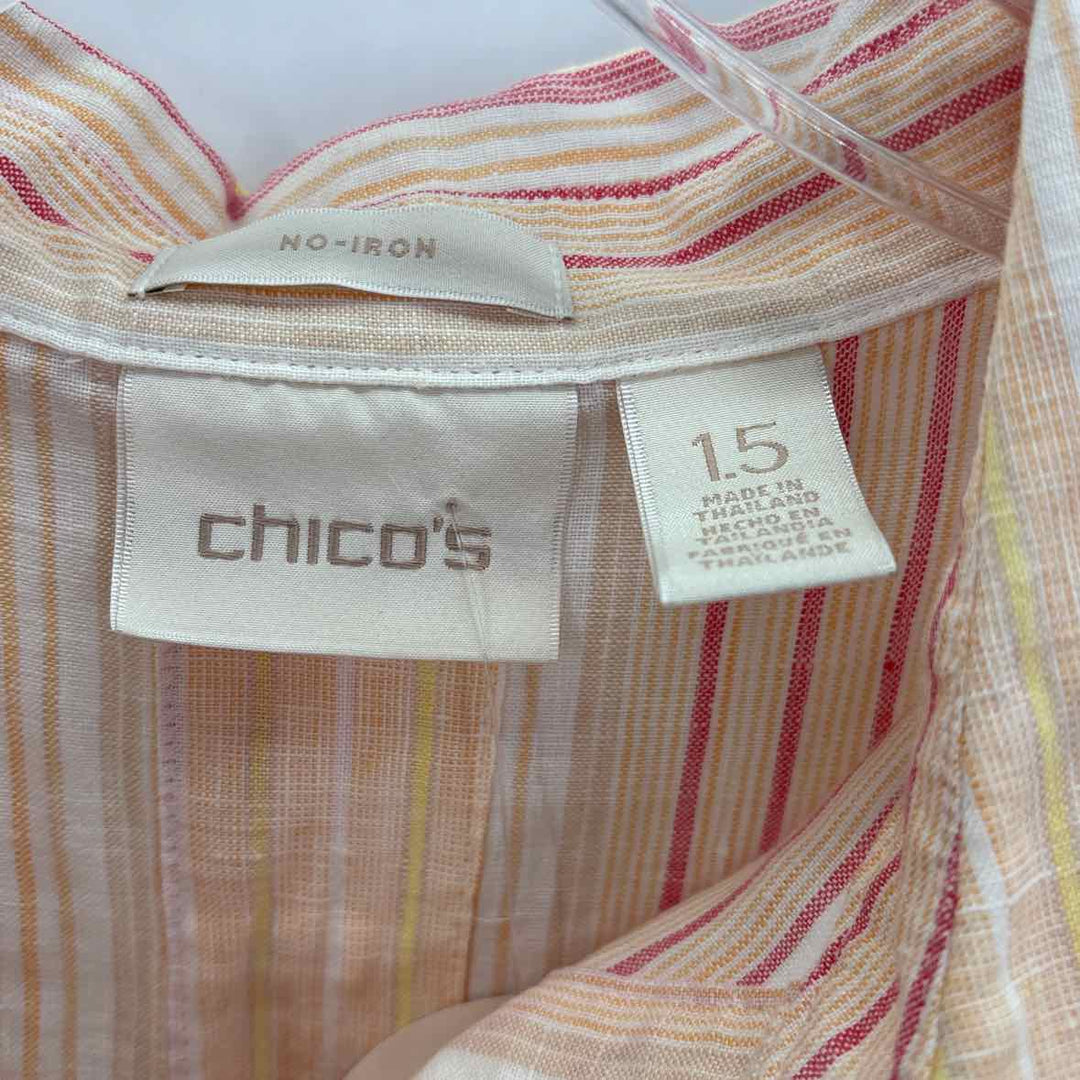 Size M/L Chico's Peach Shirt