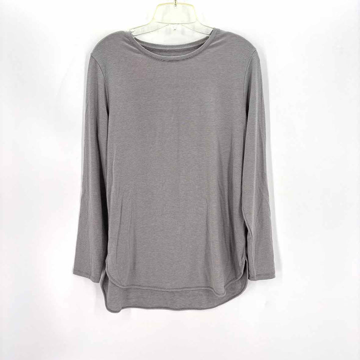 Size M LAND END Gray Shirt