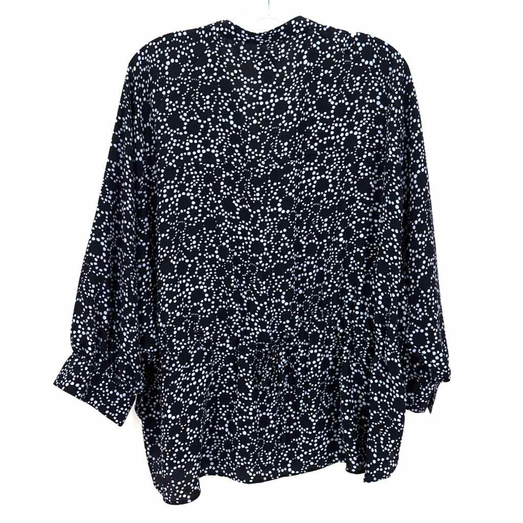 Size XL NIC + ZOE Navy Print Shirt