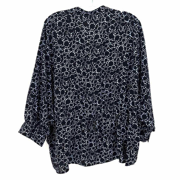 Size XL NIC + ZOE Navy Print Shirt