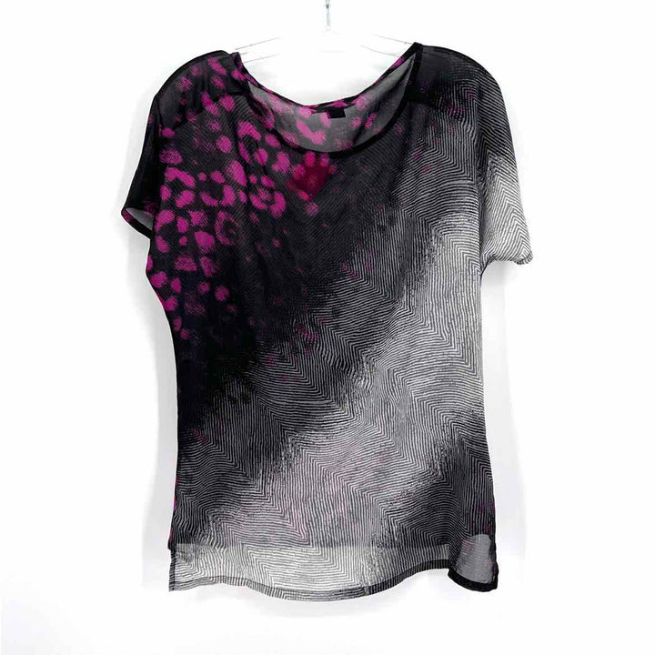 Size M ARMANI EXCHANGE Black/White Shirt