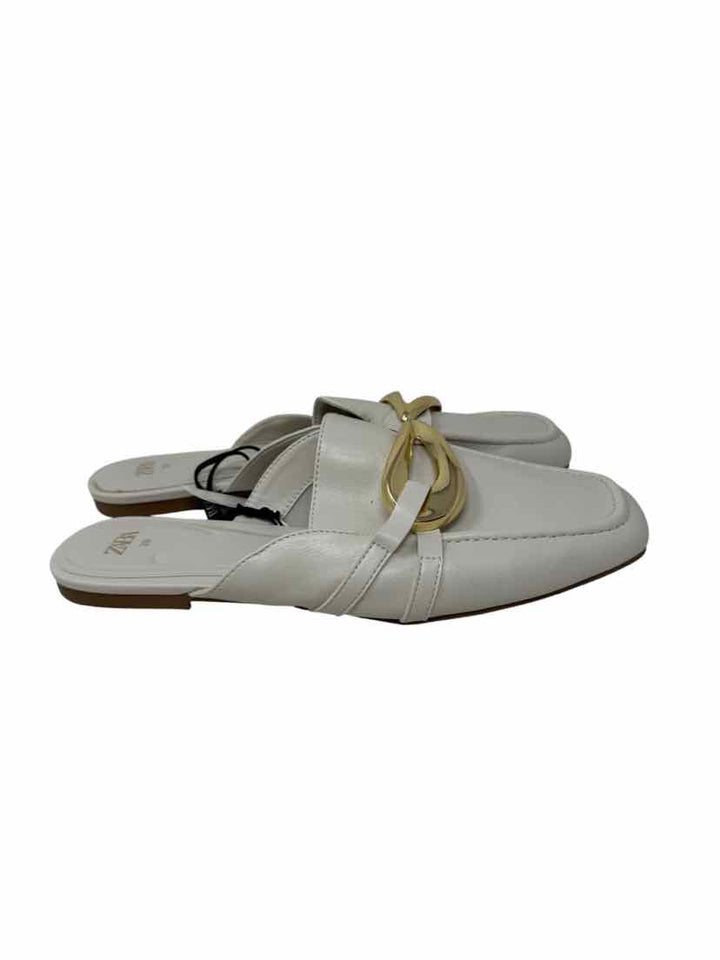 Shoe Size 39 ZARA Cream Mules
