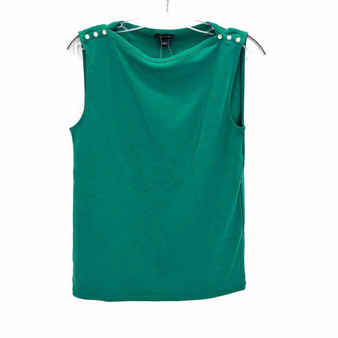 Size L Ann Taylor Green Knit Shirt