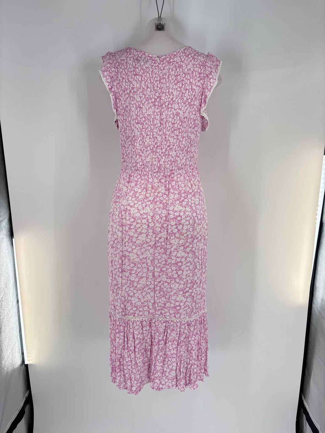 Size L Purple Print Dress