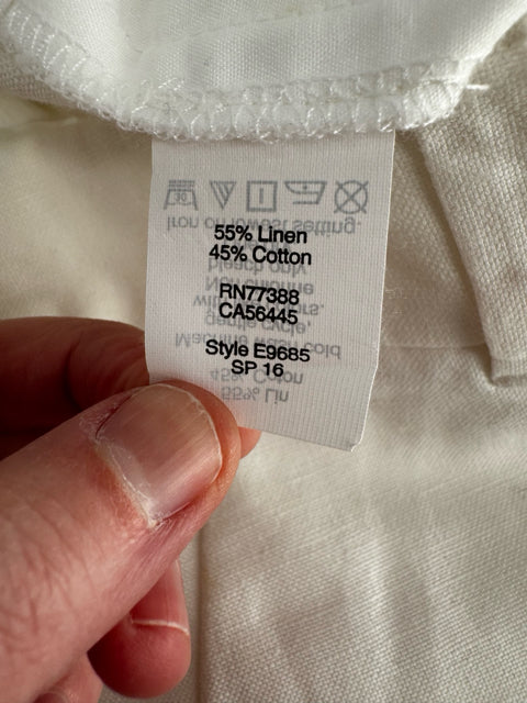 Size 0 J Crew White Shorts